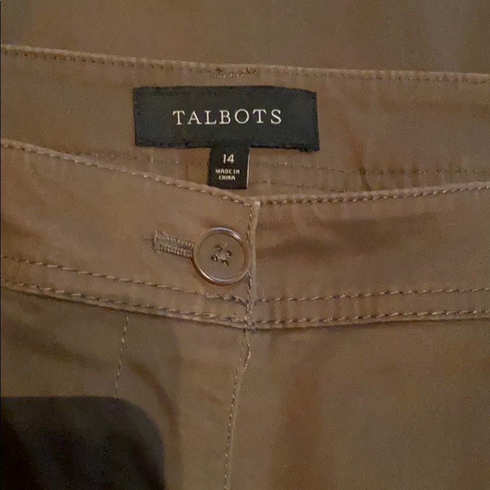 COPY - Talbots Olive Green Straight Leg Pants Size 14 - Picture 2 of 6